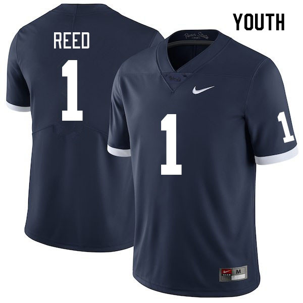 Youth #1 Jaylen Reed Penn State Nittany Lions College Football Jerseys Stitched Sale-Retro